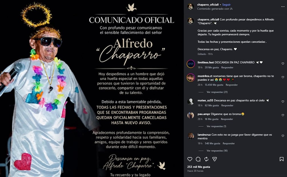 Muere Alfredo "Chaparro", de "El Rey de las Bromas", a los 60 años. Foto: Captura de pantalla