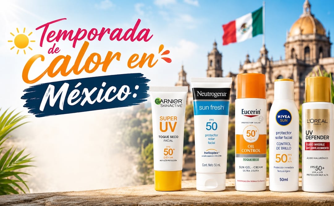 Protege tu rostro con la mejor calidad en bloqueadores solares. Foto: IA