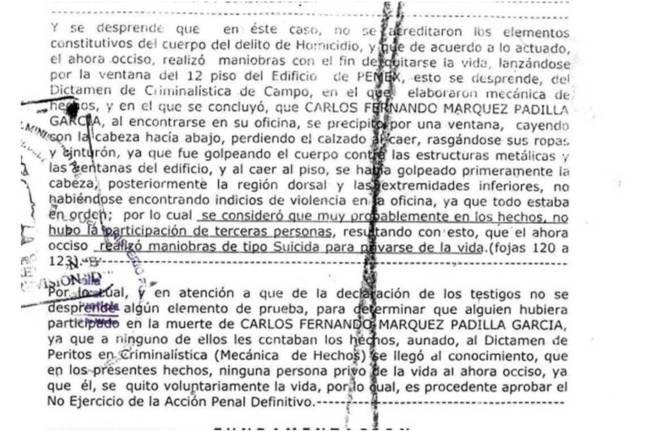 Documento difundido en la página web de Presidencia. Foto: Especial