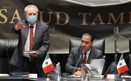 Ante cuestionamientos en el Senado, secretario de Salud dice que pandemia va a la baja