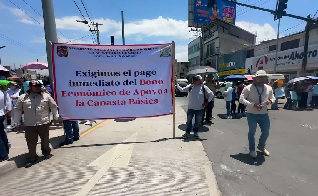 Los trabajadores exigen el pago de salarios y prestaciones pendientes, además de denunciar escasez de insumos médicos en hospitales y centros de salud. | Foto: Especial.