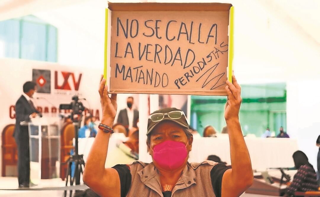 La amenaza que enfrenta el gremio se ve reflejada en el número de personas que piden auxilio, asegura Reporteros Sin Fronteras. Foto: ARCHIVO EL UNIVERSAL