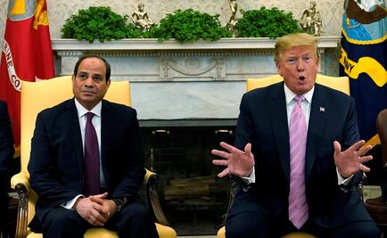 Trump elogia el "gran trabajo" de Al Sisi, quien busca gobernar Egipto hasta 2034
