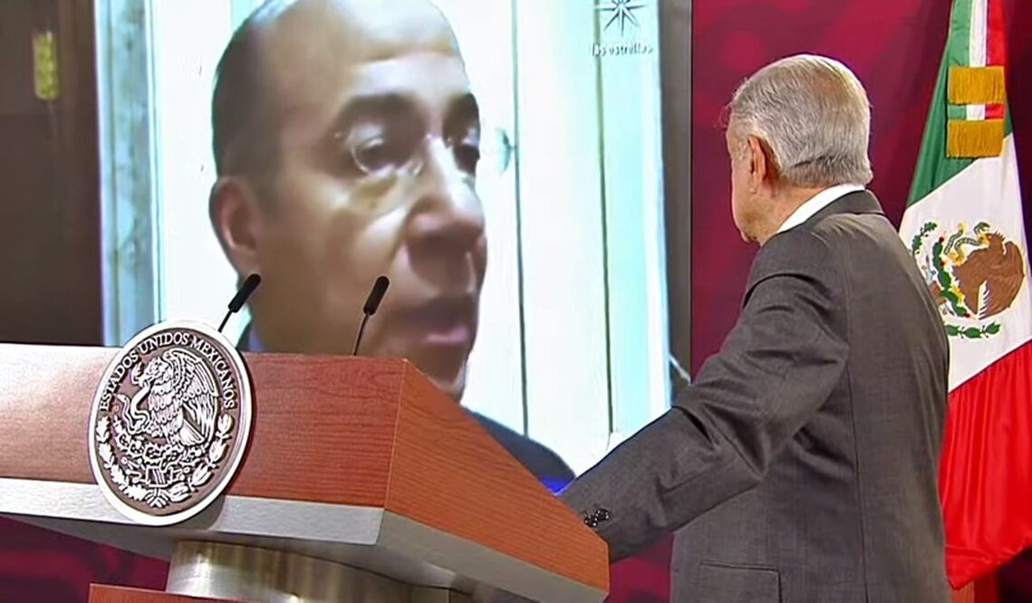 El presidente López Obrador rechazó que haya una persecución política o una campaña mediática en contra del expresidente Calderón. Foto: especial