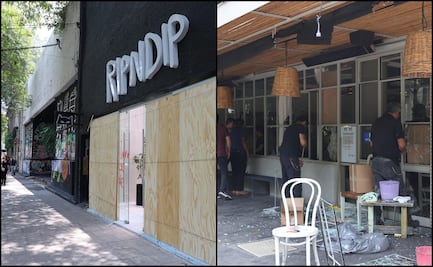 Tras protesta anti gentrificación, restaurantes vandalizados continúan cerrados; están en proceso de reparación de daños