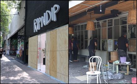 Tras protesta anti gentrificación, restaurantes vandalizados continúan cerrados; están en proceso de reparación de daños