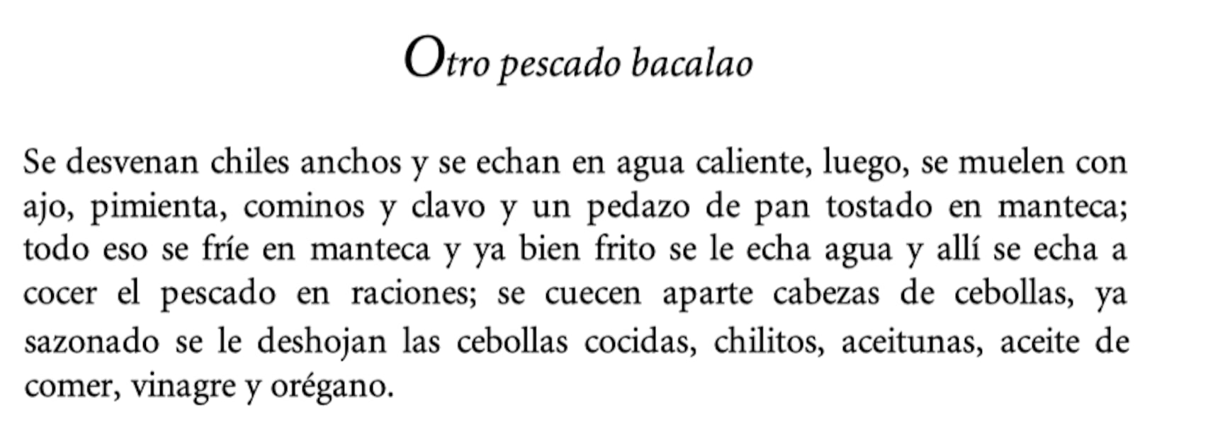 Imagen del recetario de doña Dominga de Guzmán. Crédito: Alberto Peralta de Legarreta.