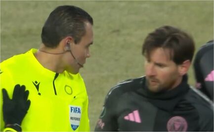 Marco Antonio 'Gato' Ortiz, árbitro mexicano le pide su camiseta a Lionel Messi; así reaccionó la estrella argentina