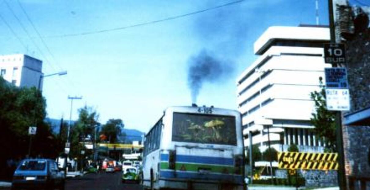 Cuando los autobuses en México eran como en Londres