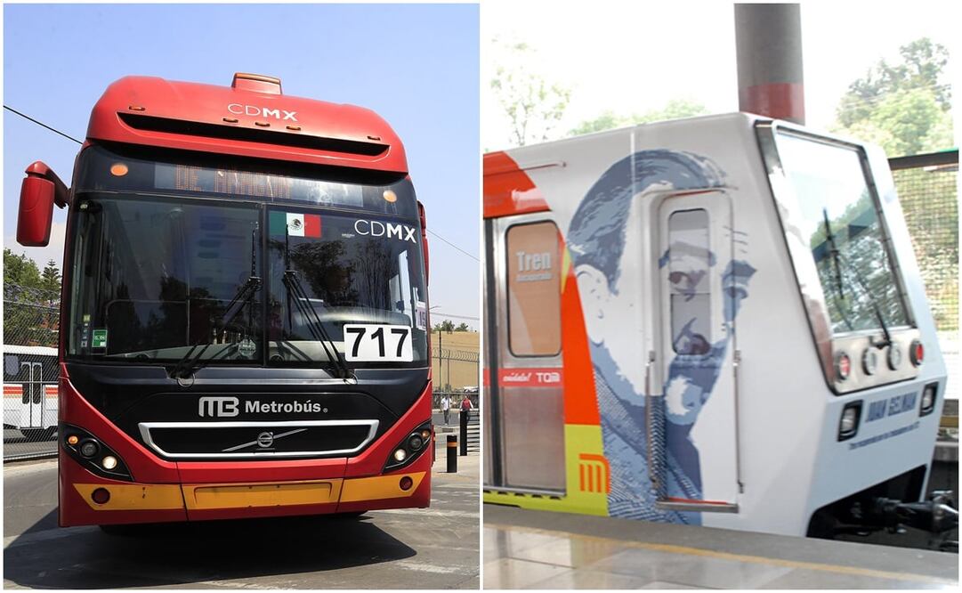 Metro y Metrobús de la Ciudad de México. Foto: Archivo/EL UNIVERSAL