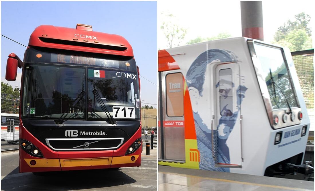 Metro y Metrobús de la Ciudad de México. Foto: Archivo/EL UNIVERSAL