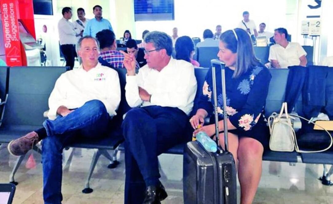 José Antonio Meade and Ricardo Monreal yesterday in Tampico – Photo: Courtesy