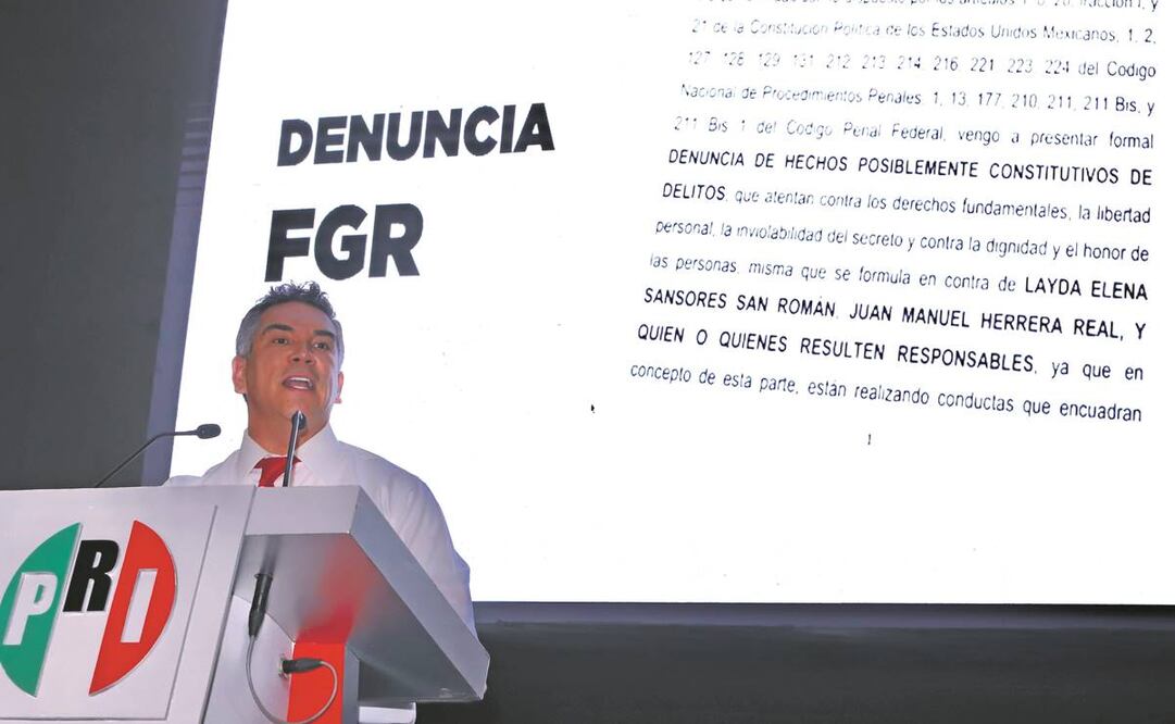 Alejandro Moreno denunció que el gobierno emprendió una campaña de difamación en su contra como represalia por no haber votado a favor de la reforma eléctrica. Foto: Berenice Fregoso/EL UNIVERSAL