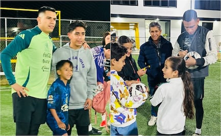 Luis Malagón, arquero del América comparte su conocimiento a niños; visitó una academia en Michoacán