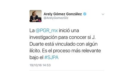 PGR: caso Duarte, el más relevante del nuevo sistema de justicia