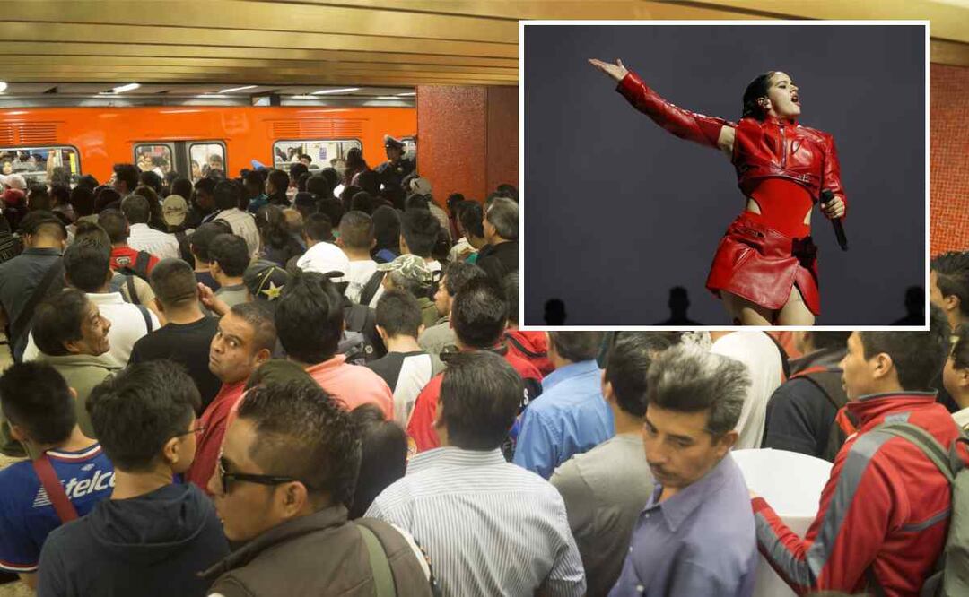 Horarios del Metro ante concierto de Rosalía. Foto: Cuartoscuro/EFE
