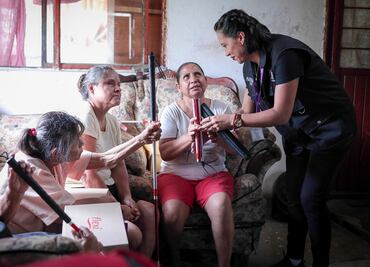 Cinco integrantes de la familia López sufren de discapacidad en un ejido de Tamaulipas; DIF Estatal les brinda atención integral