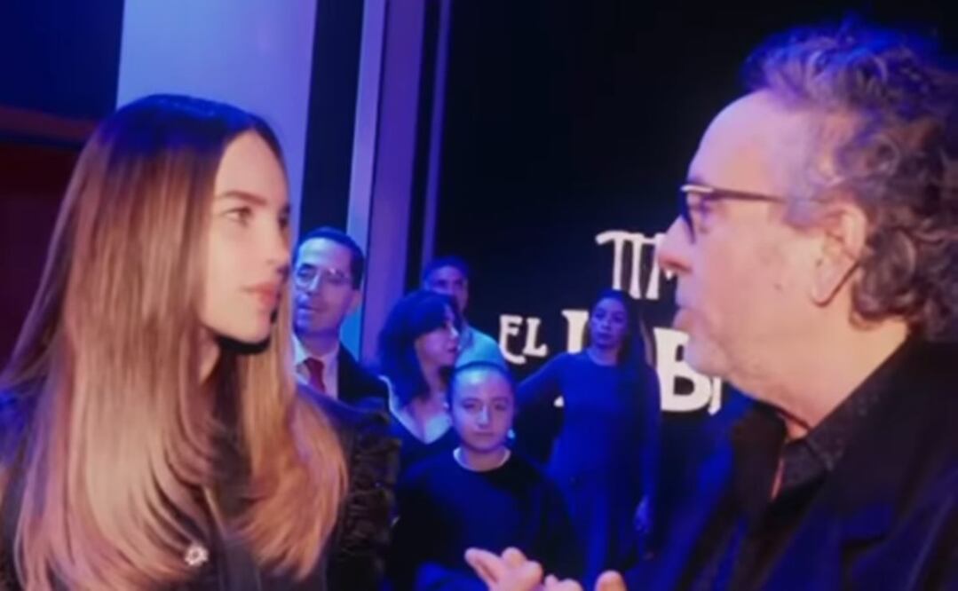 Belinda, fascinada de conocer y convivir con el cineasta Tim Burton.