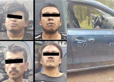 Robo de auto termina en ataque a balazos entre ladrones y policías en Edomex; hay 6 detenidos