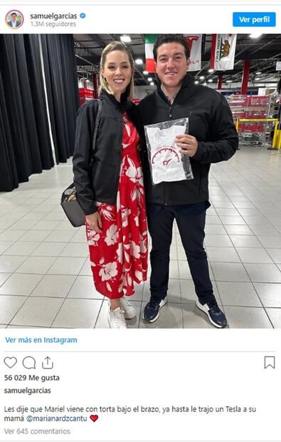¿Spoiler? El día que Samuel García le regaló un Tesla a Mariana Rodríguez