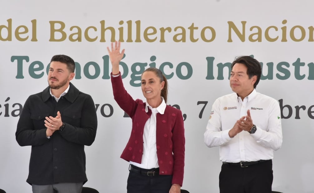 07 de febrero 2026 Monterrey, Nuevo León. La presidenta Claudia Sheinbaum Pardo en la Inauguración del Bachillerato Nacional Plantel García. Foto Emilio Vázquez / EL UNIVERSAL