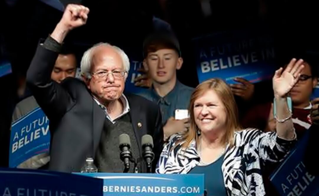 Sanders and his wife. (Photo: AP)