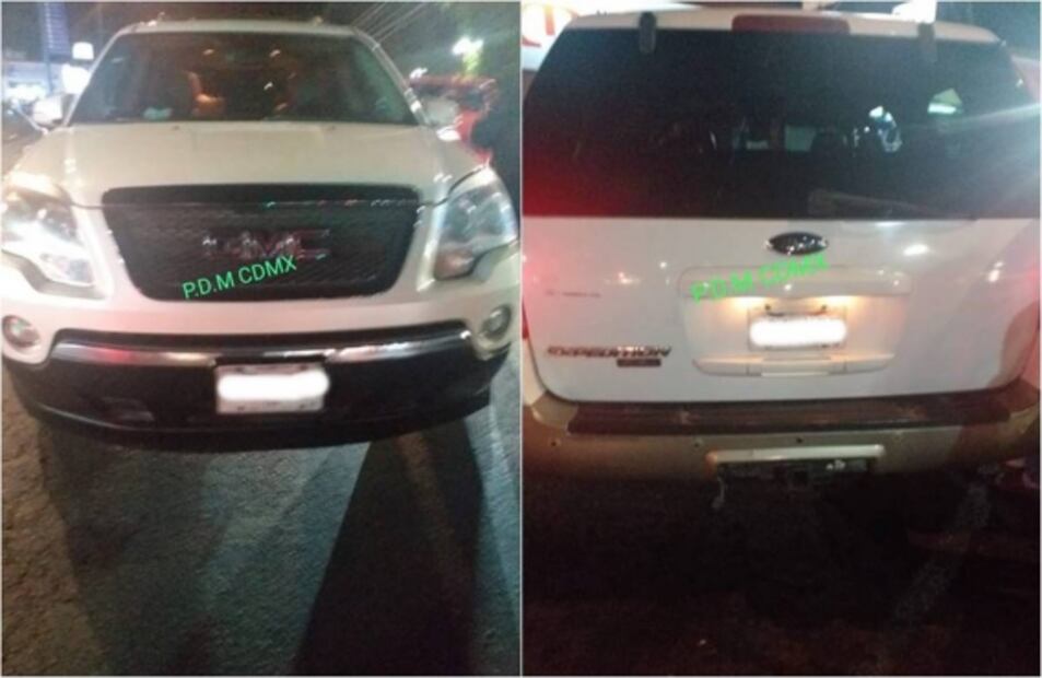 Detienen convoy de sujetos armados en Tláhuac; aseguran 7 camionetas