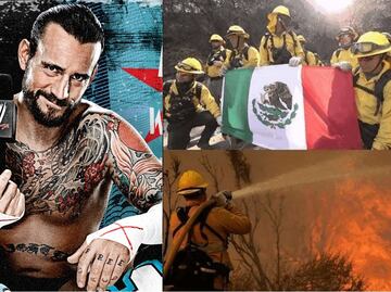 WWE: CM Punk agradece a los bomberos de México por ayudar en los incendios de Los Ángeles