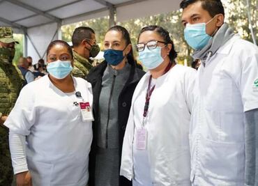 Sheinbaum da negativo a prueba Covid-19 tras reunión con AMLO