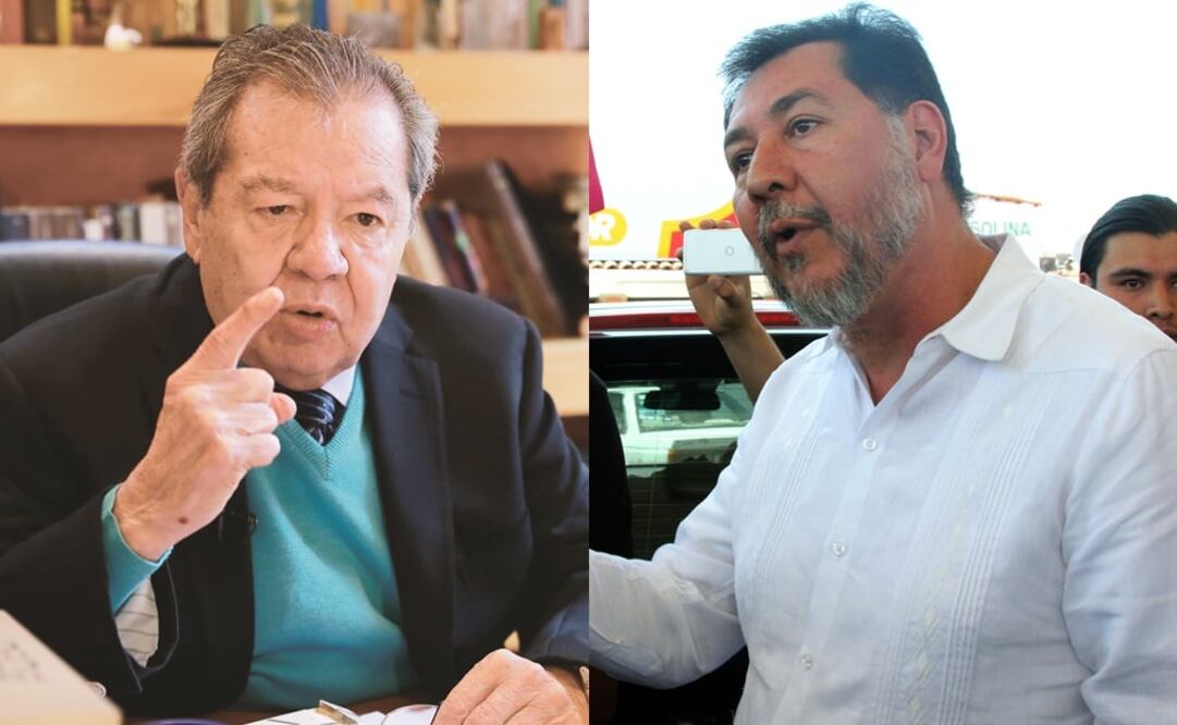 Porfirio Muñoz Ledo y Gerardo Fernández Noroña. Foto: Especial