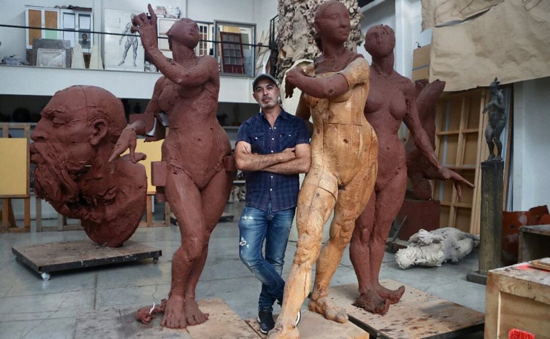 El artista plástico Javier Marín tiene una trayectoria de más de 30 años. 