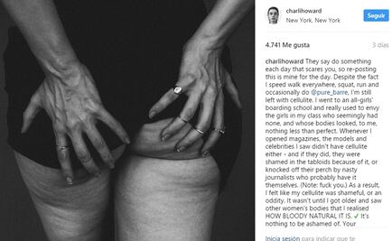 Modelo Charli Howard muestra su celulitis 