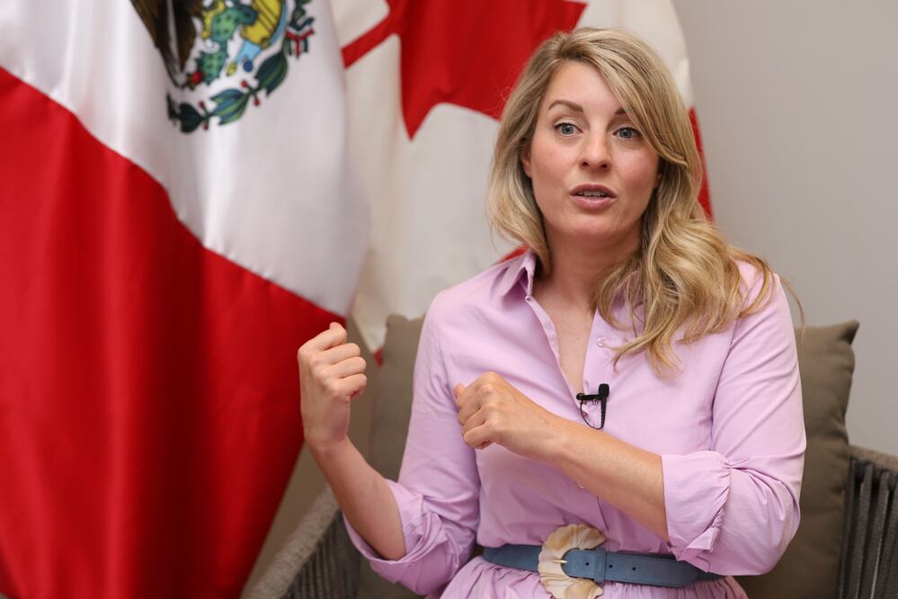 Joly, se encuentra en Washington para intentar evitar la imposición de los aranceles. Foto: Fernanda Rojas | EL Universal