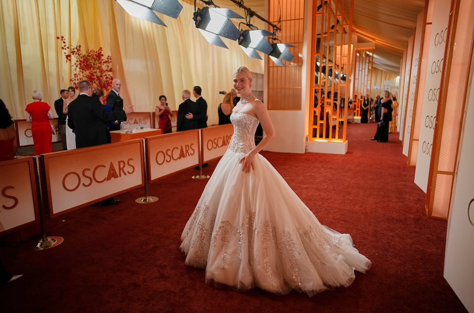 Elle Fanning en los Premios Oscar.
Foto: AP / John Loche