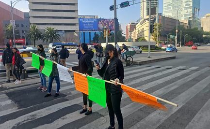 Trabajadores del SAT cumplen cinco horas de bloqueo en varios puntos de la CDMX