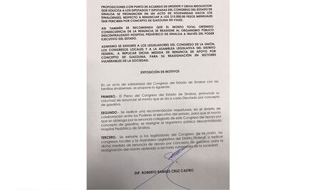 Diputados de Sinaloa renuncian a apoyos para gasolina y transporte