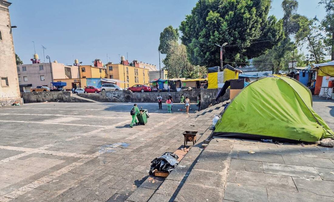 Más de 700 personas fueron reubicadas del campamento de la Soledad: Secretaría de Gobierno. Foto: Jorge Medellín | El Universal