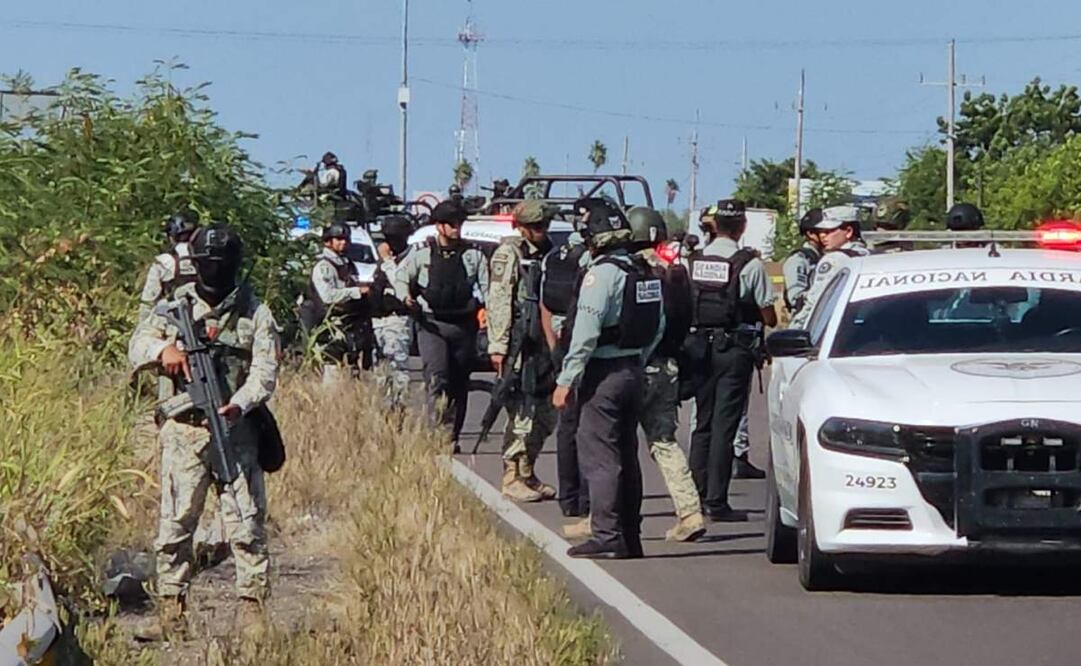 Grupo armado atacan a elementos de la Guardia Nacional en Sinaloa (29/10/2025). Foto: Especial