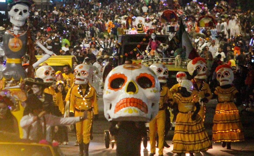 Mega Procesión de Catrinas 2025. Foto: Luis Camacho / EL UNIVERSAL