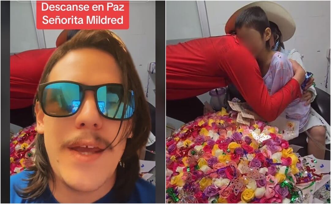 El tiktoker prometió que el día que él muera espera encontrarla en el cielo para darle un ramo de flores. Foto: TikTok