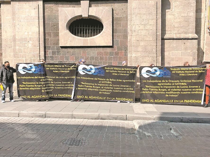 Integrantes de varios sindicatos en protesta hace unas semanas. Foto: ESPECIAL