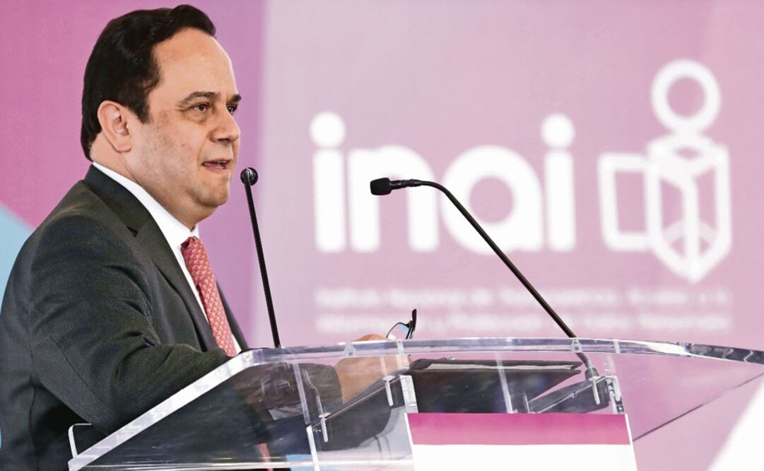 Francisco Javier Acuña, the head of the INAI - Photo: Alejandra Leyva/EL UNIVERSAL