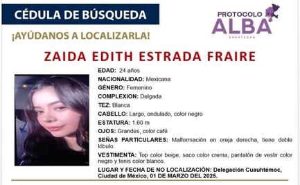 Joven zacatecana desaparece tras asistir a foro del Senado en la CDMX; Saúl Monreal habló con Bertha Alcalde sobre el caso