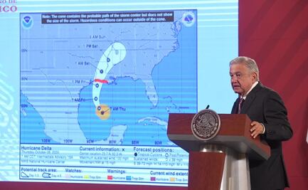 Huracán “Delta” no causó afectaciones mayores; “nos fue bien”, dice AMLO