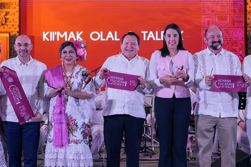 Gobernador Joaquín Díaz Mena inaugura la Semana de Yucatán en México. (Foto: especial)