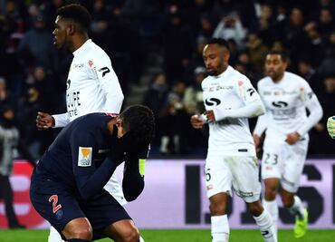 El PSG, eliminado en Copa por el Guingamp