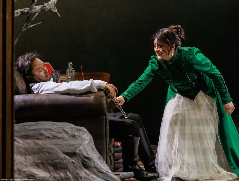 Ramón Vargas y Cassandra Zoé Velasco interpretaron a Werther y Charlotte. Crédito: Facebook del Palacio de Bellas Artes.