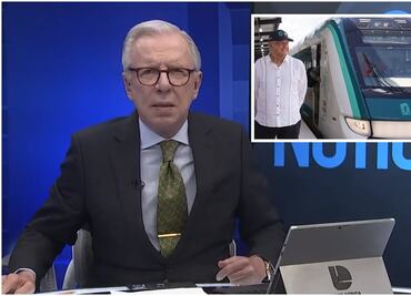 "Me voy a subir al Tren Maya, lo quiero estrenar", dice López-Dóriga ante inauguración