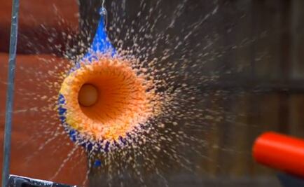 Esto pasa cuando revientas un globo con fluido no newtoniano