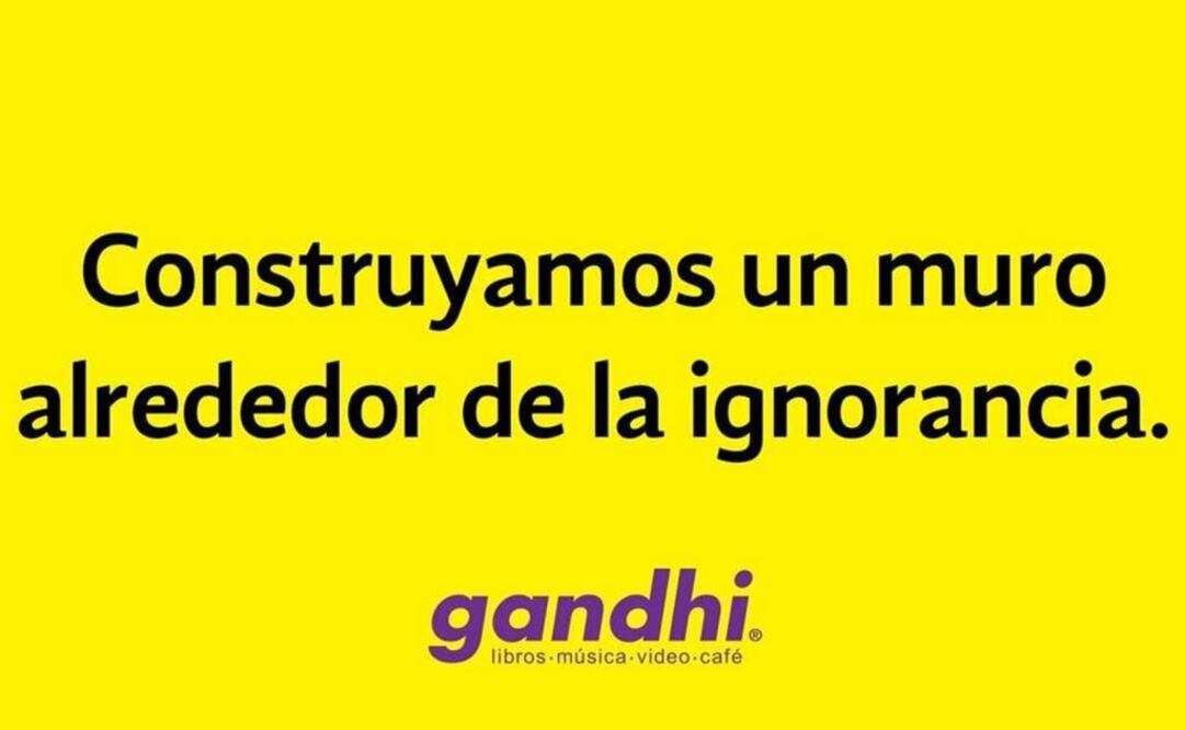 Librerías Gandhi se suma a campaña anti Trump